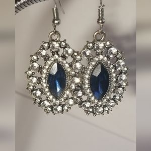Royal blue stone earrings